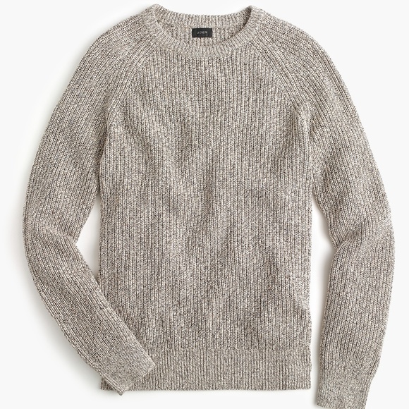 Mens J Crew Marled Cotton Crewneck 